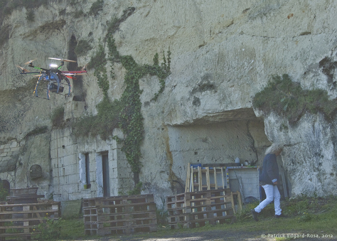 Drôles de drones à Montsoreau